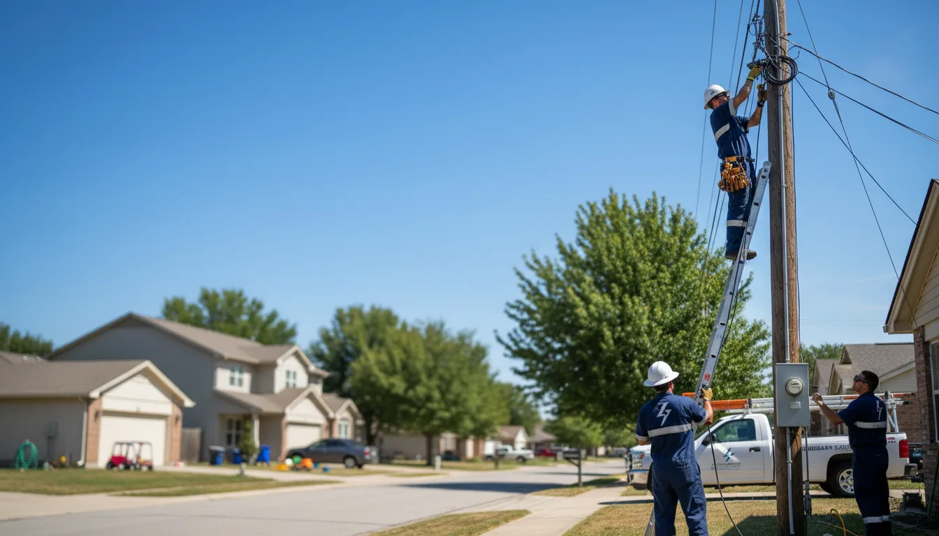 Residential electrician providing installation services in Oologah, OK